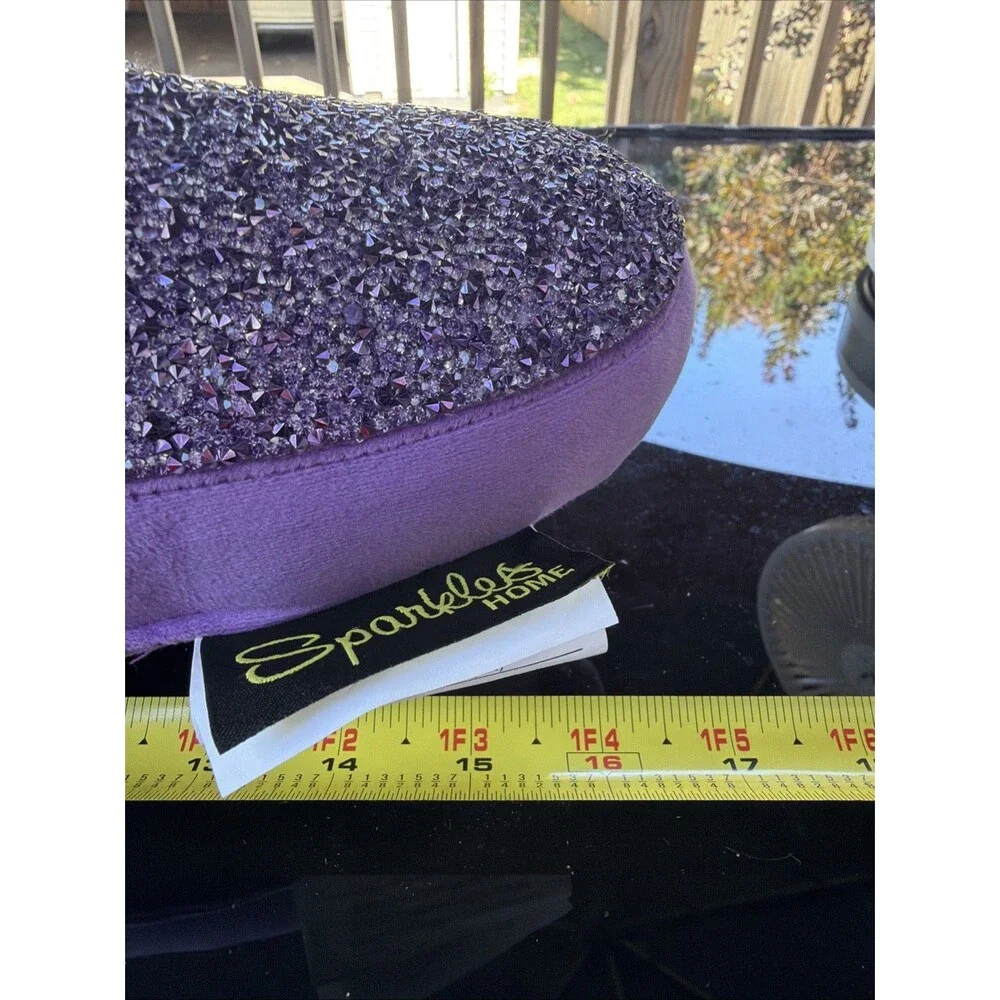 Sparkles Home Luminous Pillow- Witch Hat-purple With Stars-Halloween